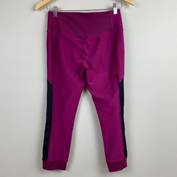 Nike Dri-Fit Power Legend Crop Legging S Magenta‎ Stretch Active Workout - Picture 4 of 11